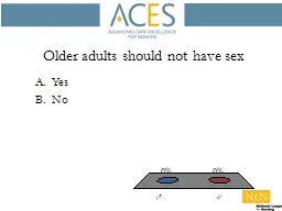 Older adults should not have sex