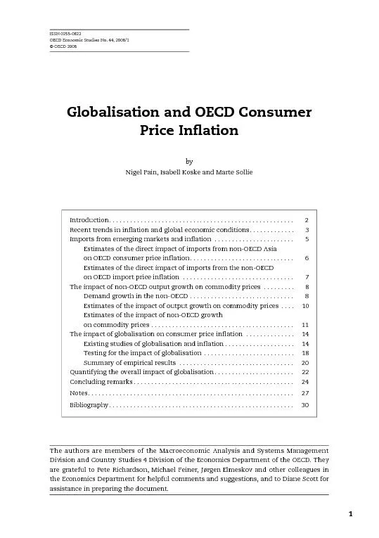 ISSN 0255-0822OECD Economic Studies No. 44, 2008/1