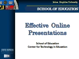 Effective Online Presentations
