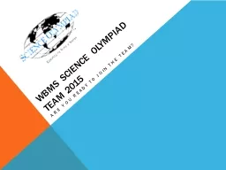 WBMS Science Olympiad
