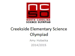 Creekside Elementary Science Olympiad