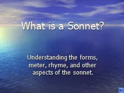 What is a Sonnet?