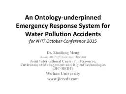An Ontology-underpinned Emergency Response System for Water