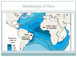 Distribution of Clays