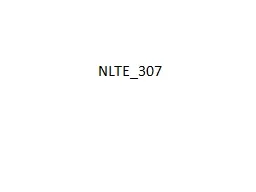 NLTE_307
