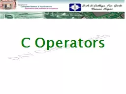 C   Operators
