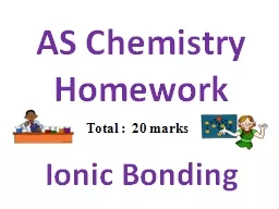 AS Chemistry Homework
