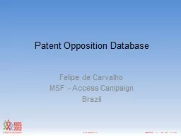 Patent Opposition Database