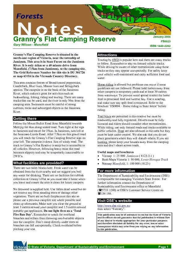 Granny's Flat Camping ReserveFS0023