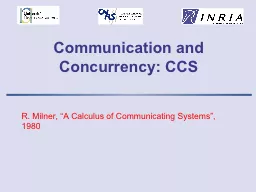 Communication and Concurrency: CCS