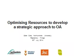 Optimising Resources to develop a strategic approach to OA