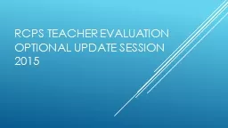 Rcps Teacher Evaluation