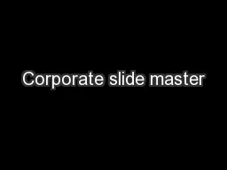 Corporate slide master