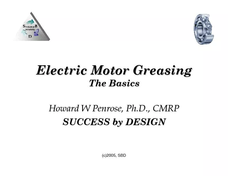 Electric Motor GreasingElectric Motor GreasingThe BasicsThe BasicsHowa