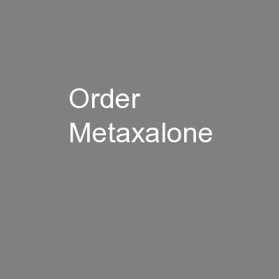 Order Metaxalone
