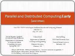 Parallel and Distributed Computing
