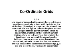 Co-Ordinate Grids