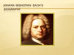 Johann Sebastian Bach’s