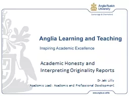 Academic Honesty and Interpreting Originality Reports