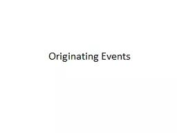 Originating Events