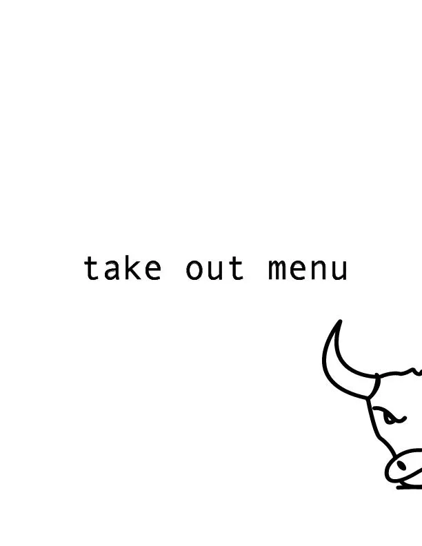 take out menu