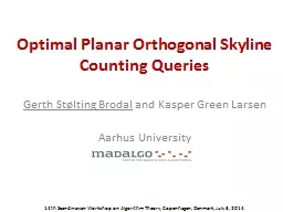 Optimal Planar Orthogonal Skyline Counting Queries