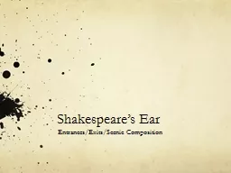 Shakespeare’s Ear