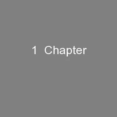 1  Chapter