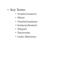 Key Terms: