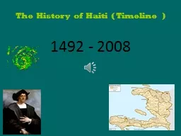 The History of Haiti ( Timeline )