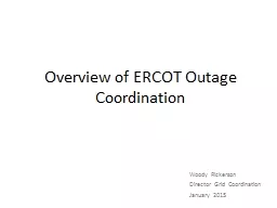 Overview of ERCOT Outage Coordination