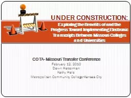COTA- Missouri Transfer Conference