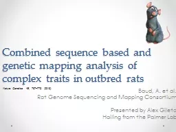 Combined sequence based and genetic mapping analysis of com