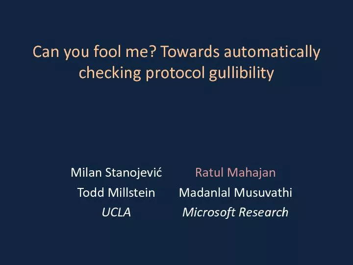 Can you fool me? Towards automatically