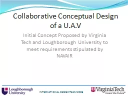 Collaborative Conceptual Design of a U.A.V