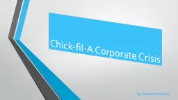 Chick-fil-A Corporate Crisis