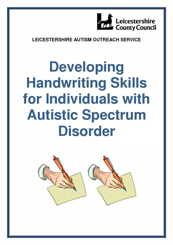 LEICESTERSHIRE AUTISM OUTREACH SERVICE