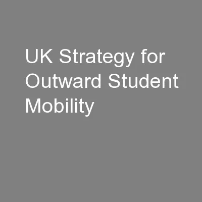 UK Strategy for Outward Student Mobility