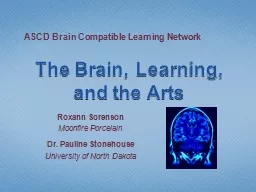 The Brain, Learning, and the Arts