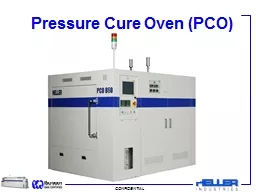Pressure Cure Oven (PCO)