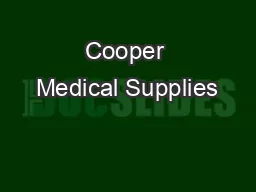 Cooper Medical Supplies