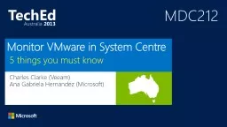 Monitor VMware in System Centre