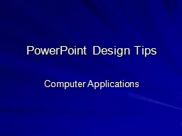 PowerPoint Design Tips