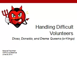 Handling Difficult Volunteers