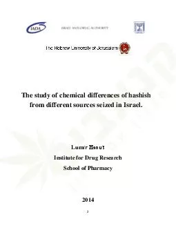 The study of chemical differences of hashish