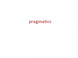 pragmatics
