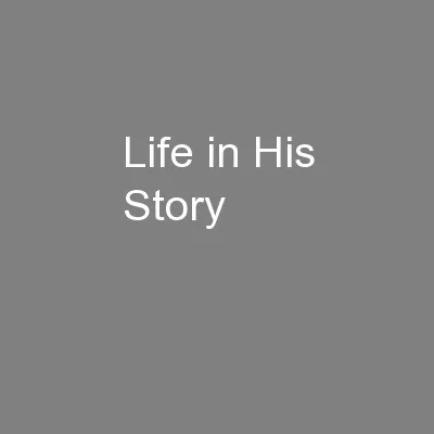 Life in His Story