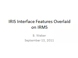 IRIS Interface Features Overlaid on IRMS