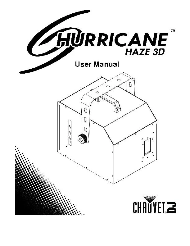 Page of Hurricane™ Haze 3D User Manual Rev. 1
