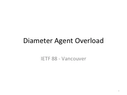 Diameter Agent Overload